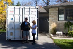 Portable storage for residential moving